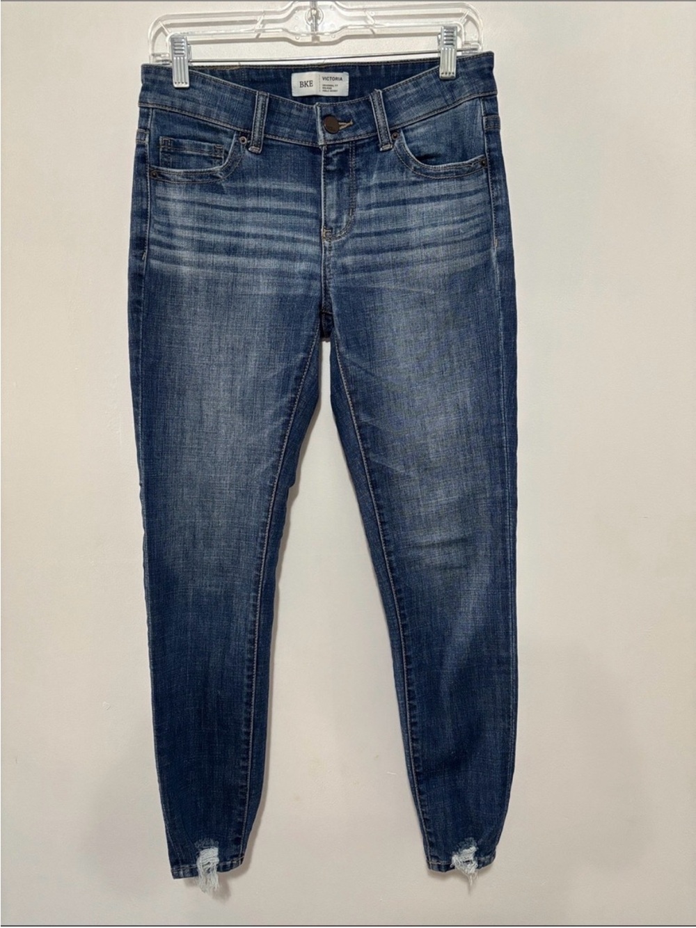 BKE Victoria Mid Rise Ankle Skinny Jeans Size 25x27 Medium Wash